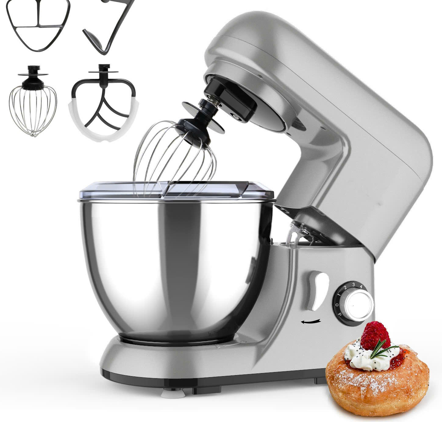 MÁY TRỘN BỘT ĐA NĂNG GIA ĐÌNH 4LIT